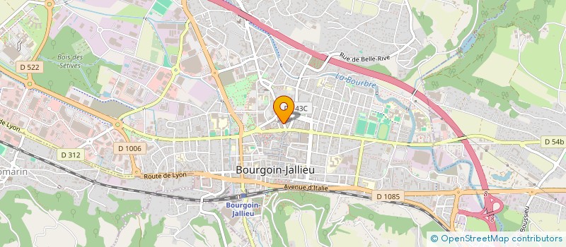 localisation de l'entreprise MADAME LAURENCE MASSONNEAU  BOURGOIN-JALLIEU