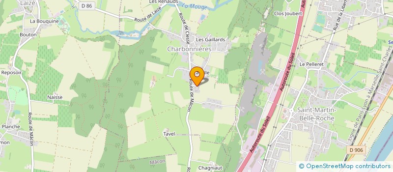 localisation de l'entreprise MADAME LAURENCE MATHIEU  CHARBONNIERES