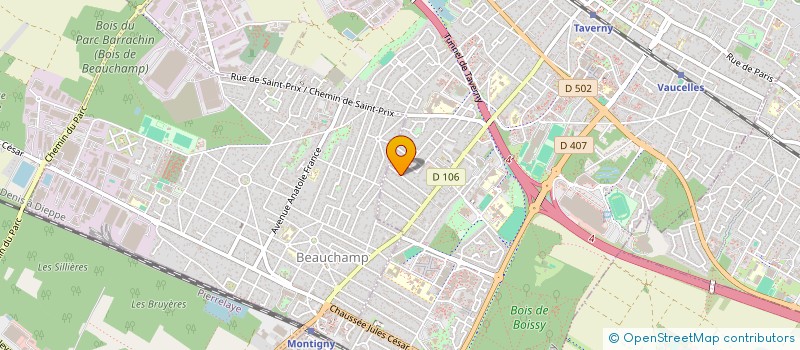 localisation de l'entreprise MADAME LAURENCE MAUBRY  TAVERNY