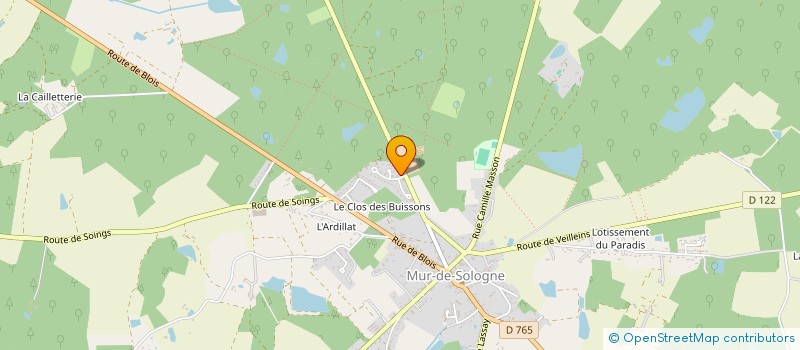 localisation de l'entreprise MADAME LAURENCE MERLETTE  MUR-DE-SOLOGNE