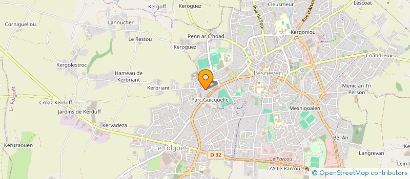 localisation de l'entreprise MADAME LAURENCE METATIDJ  LE FOLGOET