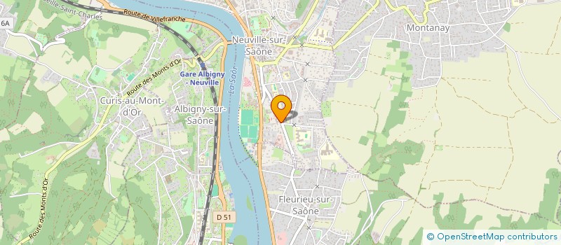 localisation de l'entreprise MADAME LAURENCE METRAT  NEUVILLE SUR SAONE