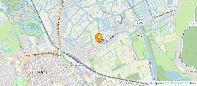 localisation de l'entreprise MADAME LAURENCE MIEZE  SAINT-OMER