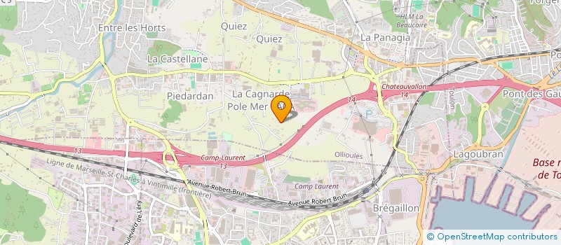 localisation de l'entreprise MADAME LAURENCE MIGLIORE  OLLIOULES