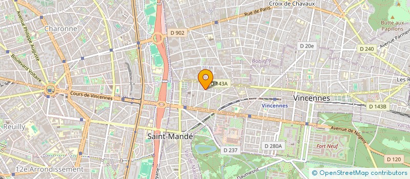localisation de l'entreprise MADAME LAURENCE MILLOT  VINCENNES