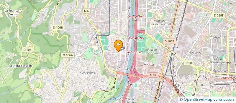 localisation de l'entreprise MADAME LAURENCE MIOLINI à SEYSSINS