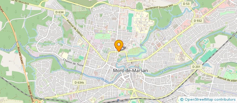 localisation de l'entreprise MADAME LAURENCE MOITREL  MONT-DE-MARSAN
