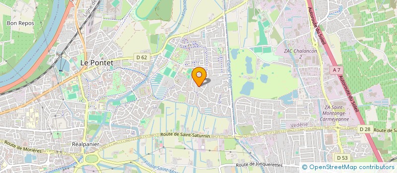 localisation de l'entreprise MADAME LAURENCE MOLLA  LE PONTET