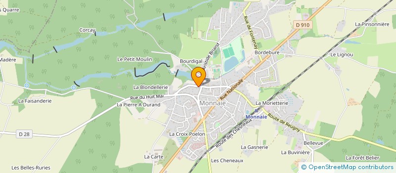 localisation de l'entreprise MADAME LAURENCE MONMARCHE-FONTAINE  MONNAIE