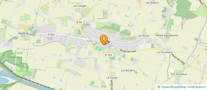 localisation de l'entreprise MADAME LAURENCE MONNET  ALLEX