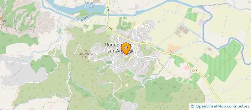 localisation de l'entreprise MADAME LAURENCE MONTARGES à ROQUEBRUNE-SUR-ARGENS