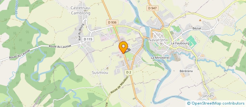 localisation de l'entreprise MADAME LAURENCE MONTAUROU  SUSMIOU