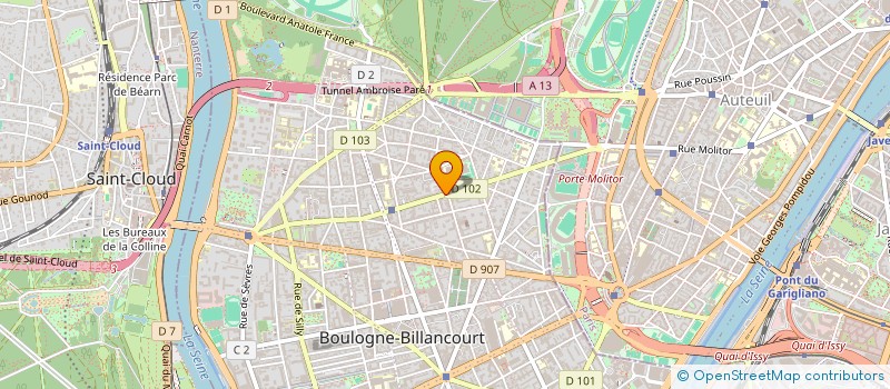 localisation de l'entreprise MADAME LAURENCE MONTEIL à BOULOGNE-BILLANCOURT