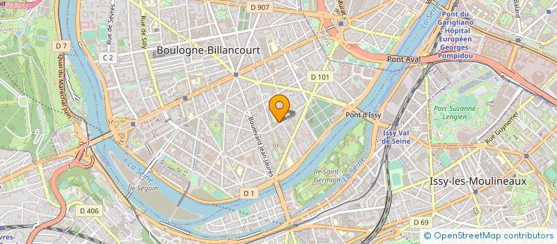 localisation de l'entreprise MADAME LAURENCE MONTEILLARD  BOULOGNE-BILLANCOURT