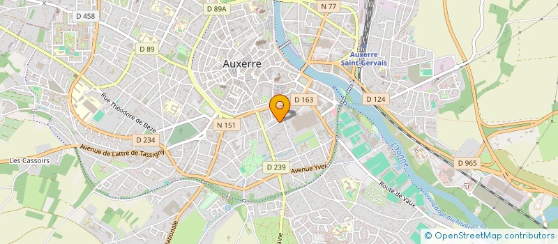 localisation de l'entreprise MADAME LAURENCE MONTLAHUC  AUXERRE