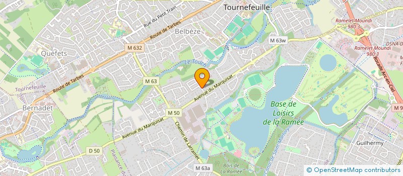 localisation de l'entreprise MADAME LAURENCE MOREL à TOURNEFEUILLE
