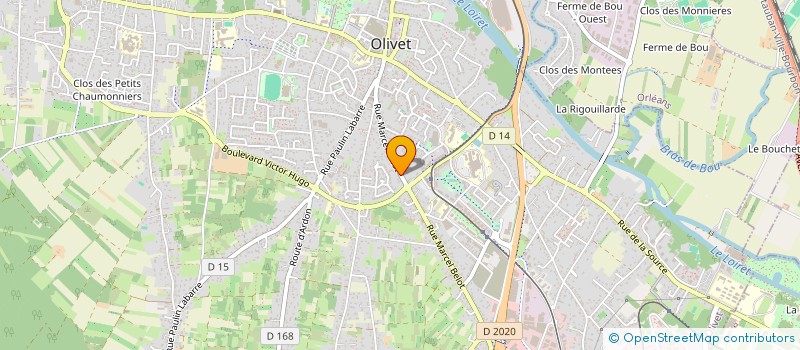 localisation de l'entreprise MADAME LAURENCE MORIGNAT  OLIVET