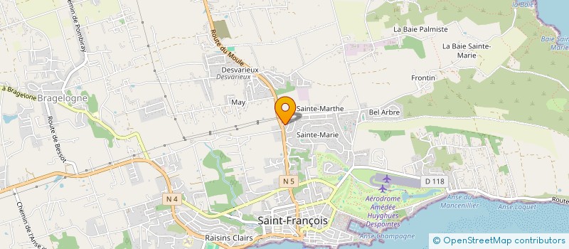 localisation de l'entreprise MADAME LAURENCE MORVAN  SAINT-FRANCOIS