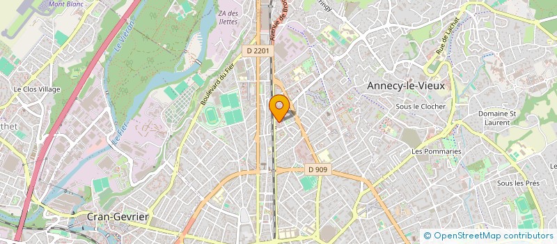 localisation de l'entreprise MADAME LAURENCE MUGNIER à ANNECY