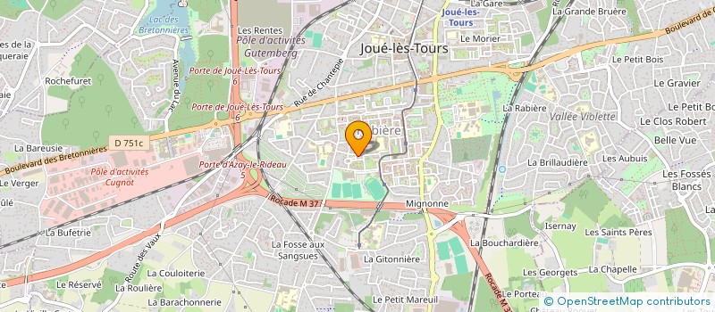 localisation de l'entreprise MADAME LAURENCE NICOLAS  JOUE-LES-TOURS