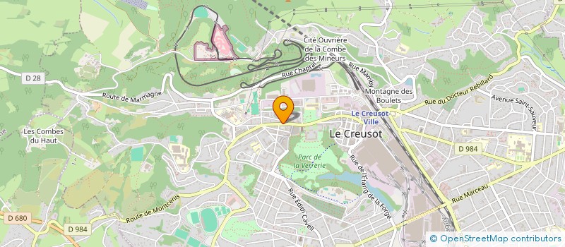 localisation de l'entreprise MADAME LAURENCE NIGAUD  LE CREUSOT