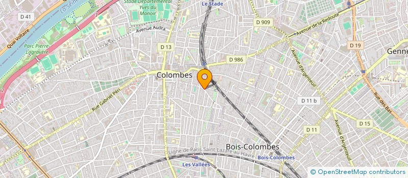 localisation de l'entreprise MADAME LAURENCE OGIELA à COLOMBES