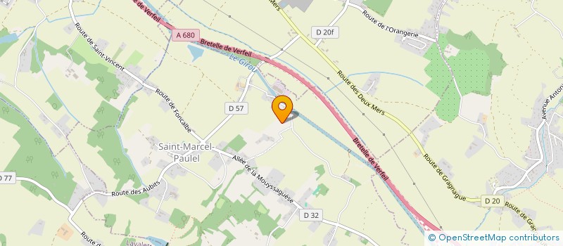 localisation de l'entreprise MADAME LAURENCE OLIVAN  SAINT-MARCEL-PAULEL