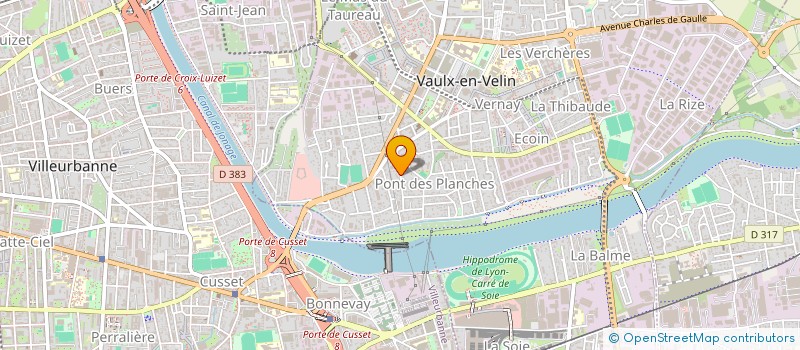 localisation de l'entreprise MADAME LAURENCE OLIVER  VAULX-EN-VELIN