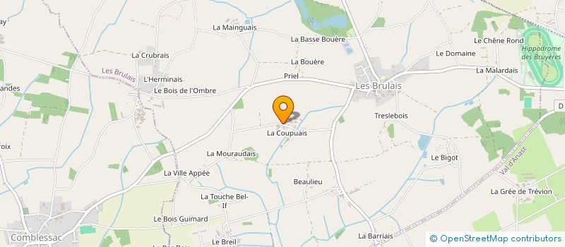 localisation de l'entreprise MADAME LAURENCE OLIVON  LES BRULAIS