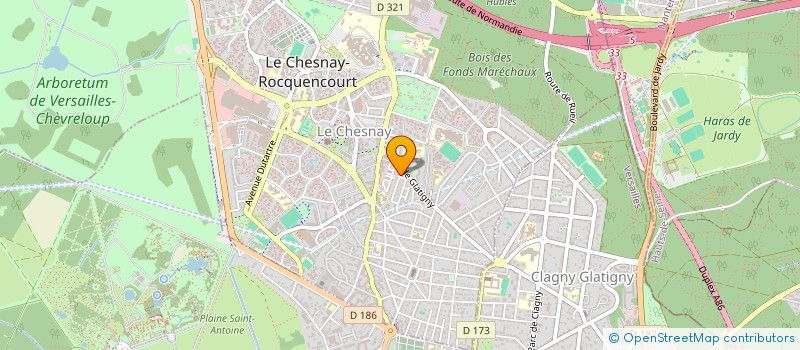 localisation de l'entreprise MADAME LAURENCE OMONT  LE CHESNAY-ROCQUENCOURT