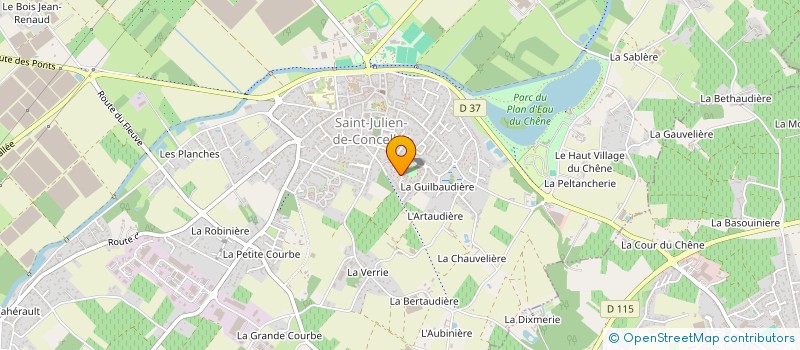 localisation de l'entreprise MADAME LAURENCE ORIEUX  SAINT-JULIEN-DE-CONCELLES