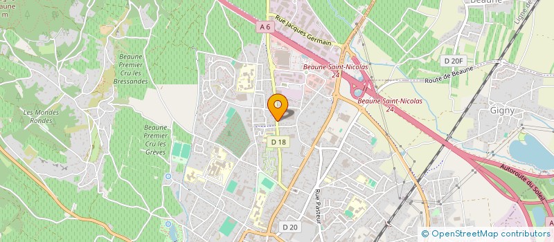 localisation de l'entreprise MADAME LAURENCE OUDIN à BEAUNE