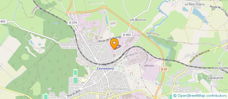 localisation de l'entreprise MADAME LAURENCE PARIS  COMMENTRY