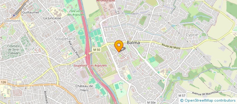 localisation de l'entreprise MADAME LAURENCE PARIS  BALMA