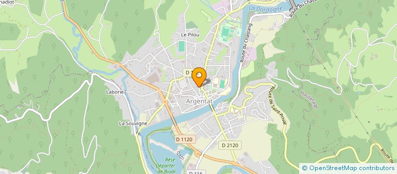 localisation de l'entreprise MADAME LAURENCE PARLANT  ARGENTAT-SUR-DORDOGNE