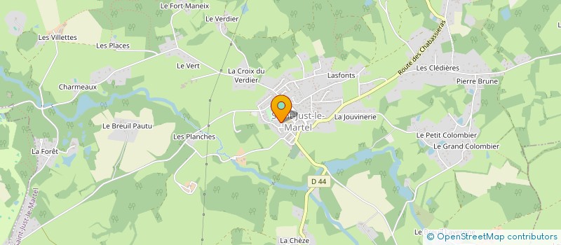 localisation de l'entreprise MADAME LAURENCE PARRY à SAINT-JUST-LE-MARTEL