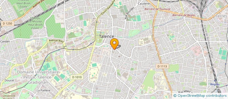 localisation de l'entreprise MADAME LAURENCE PASCALE DUPUY  TALENCE