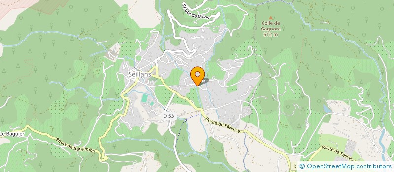 localisation de l'entreprise MADAME LAURENCE PASCALINE DESCAUSES  SEILLANS