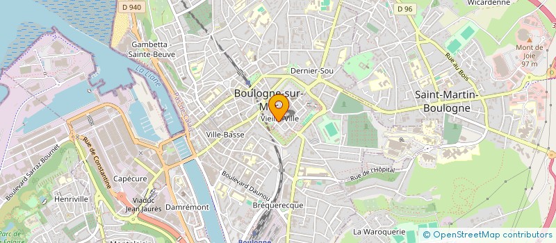 localisation de l'entreprise MADAME LAURENCE PATOUREAUX à BOULOGNE-SUR-MER