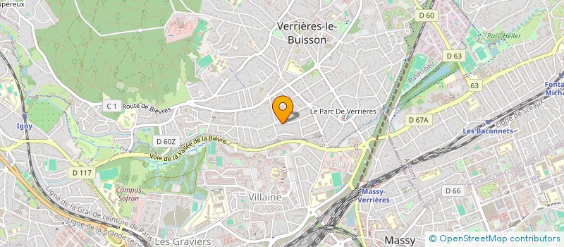 localisation de l'entreprise MADAME LAURENCE PERAUD à VERRIERES-LE-BUISSON