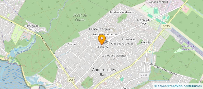 localisation de l'entreprise MADAME LAURENCE PERDUCAT  ANDERNOS-LES-BAINS