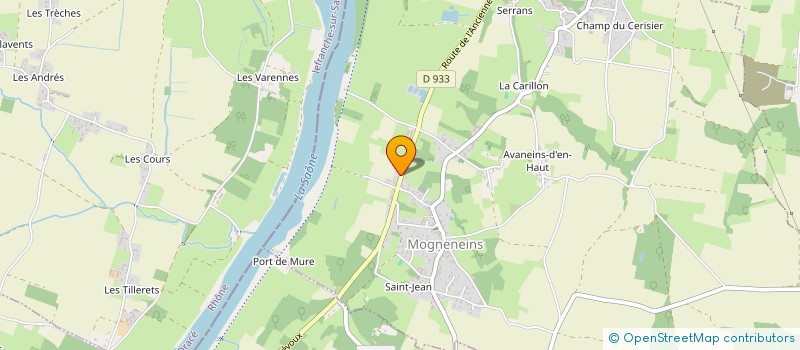 localisation de l'entreprise MADAME LAURENCE PEREIRA  MOGNENEINS