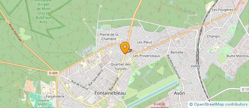 localisation de l'entreprise MADAME LAURENCE PERON à FONTAINEBLEAU