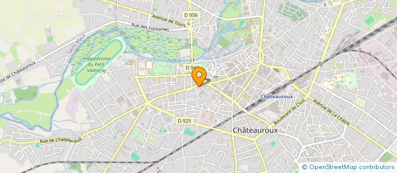 localisation de l'entreprise MADAME LAURENCE PERRAUDIN à CHATEAUROUX