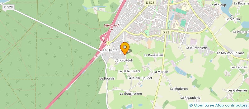 localisation de l'entreprise MADAME LAURENCE PERRIGAULT  LIFFRE