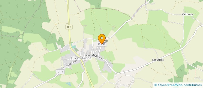 localisation de l'entreprise MADAME LAURENCE PERRIN à ALLIGNY-COSNE