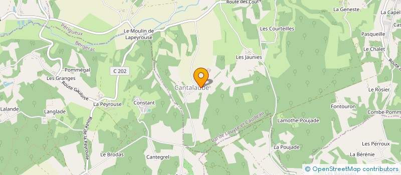 localisation de l'entreprise MADAME LAURENCE PERROT  VAL DE LOUYRE ET CAUDEAU