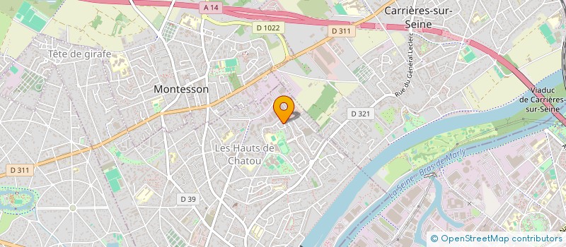 localisation de l'entreprise MADAME LAURENCE PERROUX  CHATOU