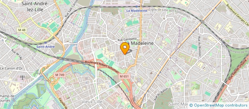 localisation de l'entreprise MADAME LAURENCE PERTZING à LA MADELEINE