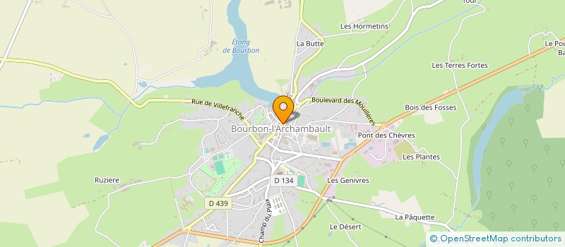 localisation de l'entreprise MADAME LAURENCE PETIOT à BOURBON-L'ARCHAMBAULT